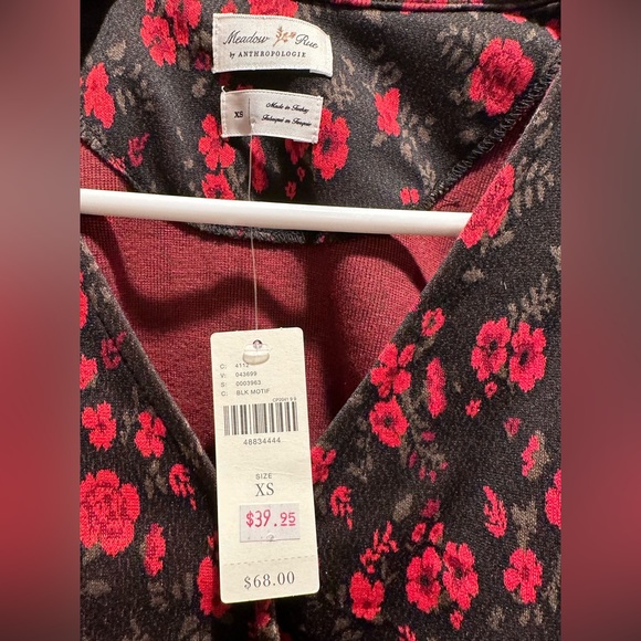 NWT Meadow Rue Anthropologie Peplum XS - Picture 4 of 5